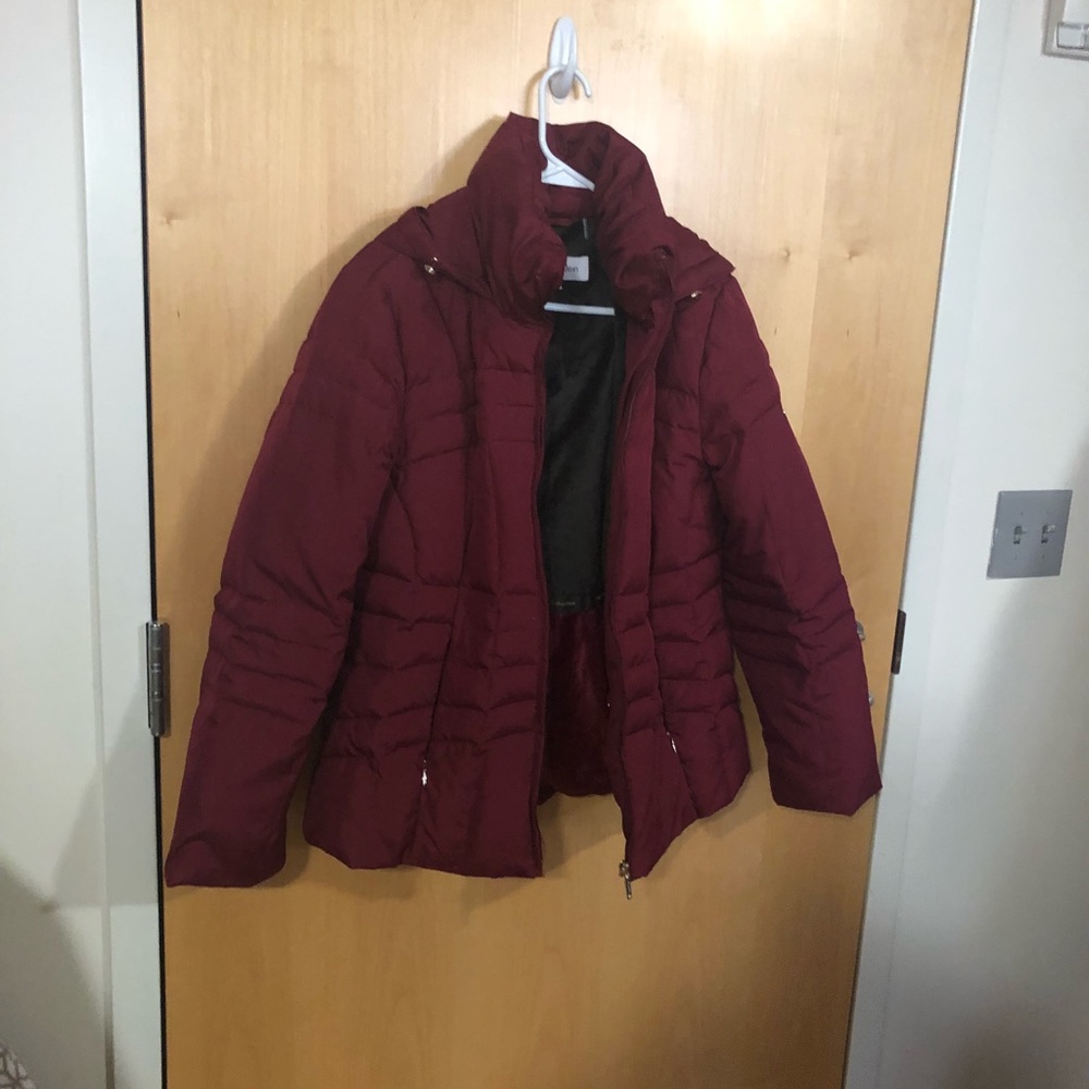 Calvin Klein red winter coat